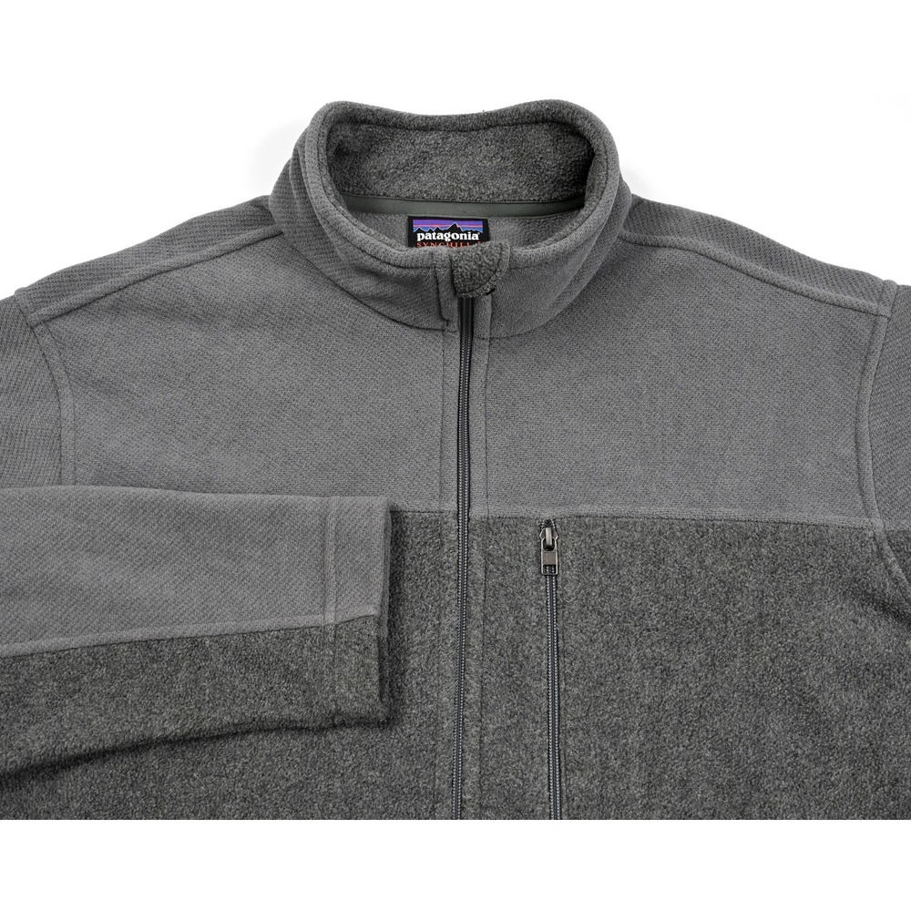 Patagonia Men's Synchilla Full Zip Fleece Jacket Gray 2XL Hiking Camping